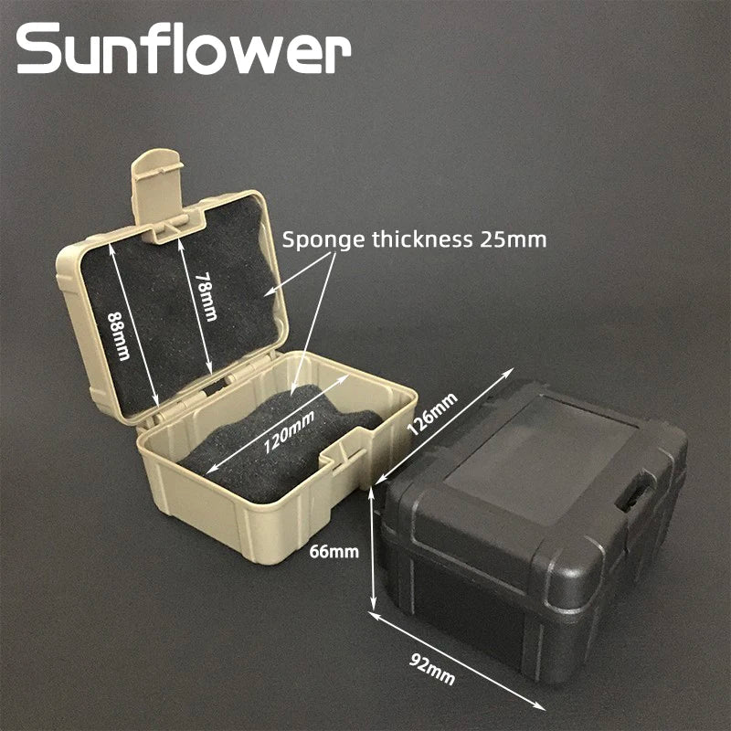 Outdoors Tactical ABS Scope Sight  RMR Red Dot Storage Box Ammo Box  Waterproof Safety Box Hunting Accessories Storage Box