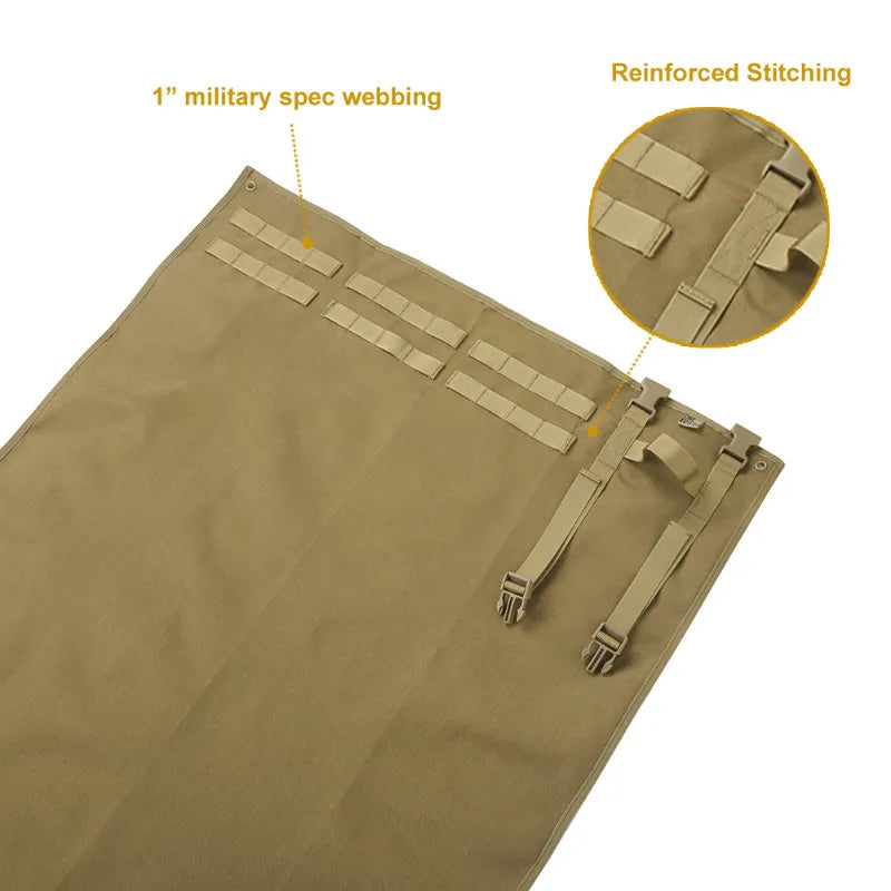 Tactical Lightweight Roll-Up Shooting Mat Non-padded Molle Shooting Gun Cleaning Accessories Hunting Rifle Cleaning Mat for Shot