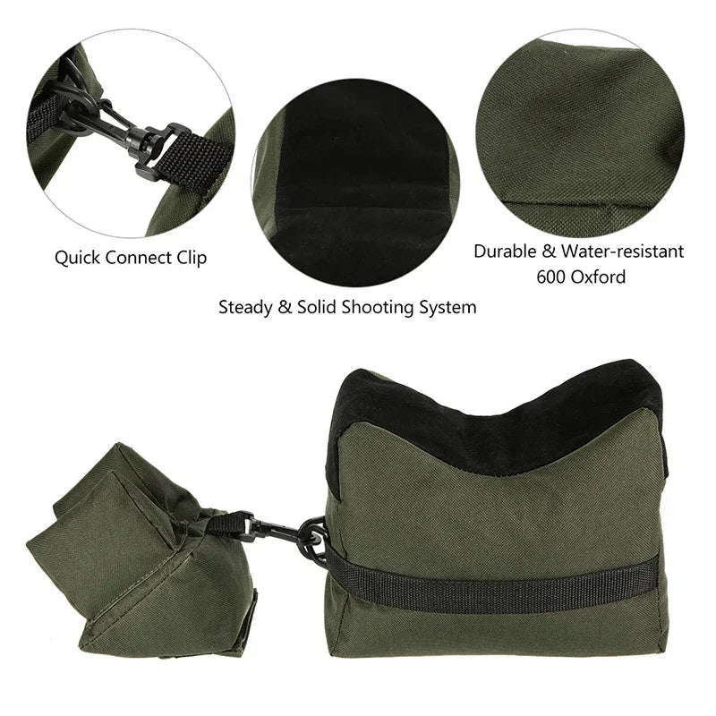 FS Sniper Shooting Bag Gun Front Rear Bag Rest Target Stand Rifle Support Sandbag Bench Unfilled Outdoor Hunting Accessories