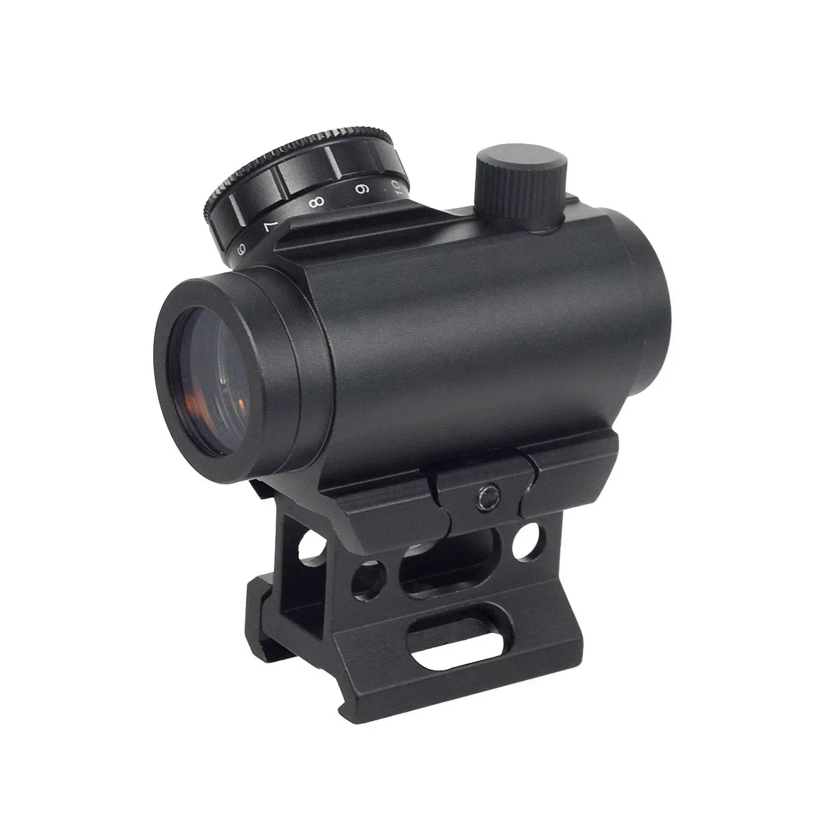 Tactical 1x20 2MOA Red Dot Sight Scope Holographic Reflex With 1 inch Riser Mount 20mm Rail For Airsoft Hunting Gun Accessories