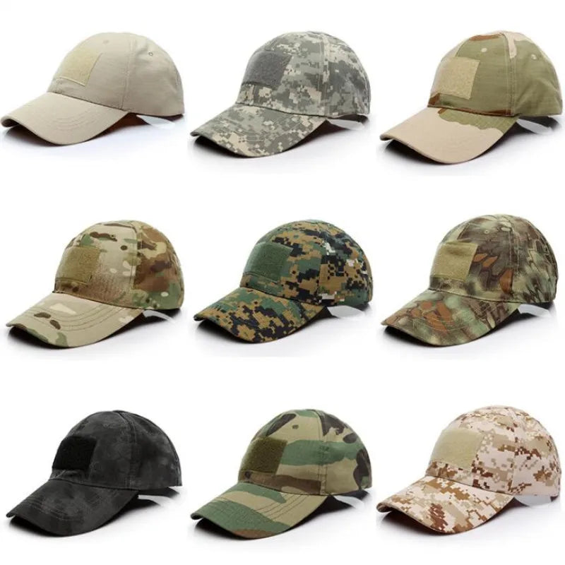 Outdoor Sport Military Caps Camouflage Hat Safari Camping Tactical Cap Army Camo Hunting Cap Men Clothing Hat Men Adult Cap