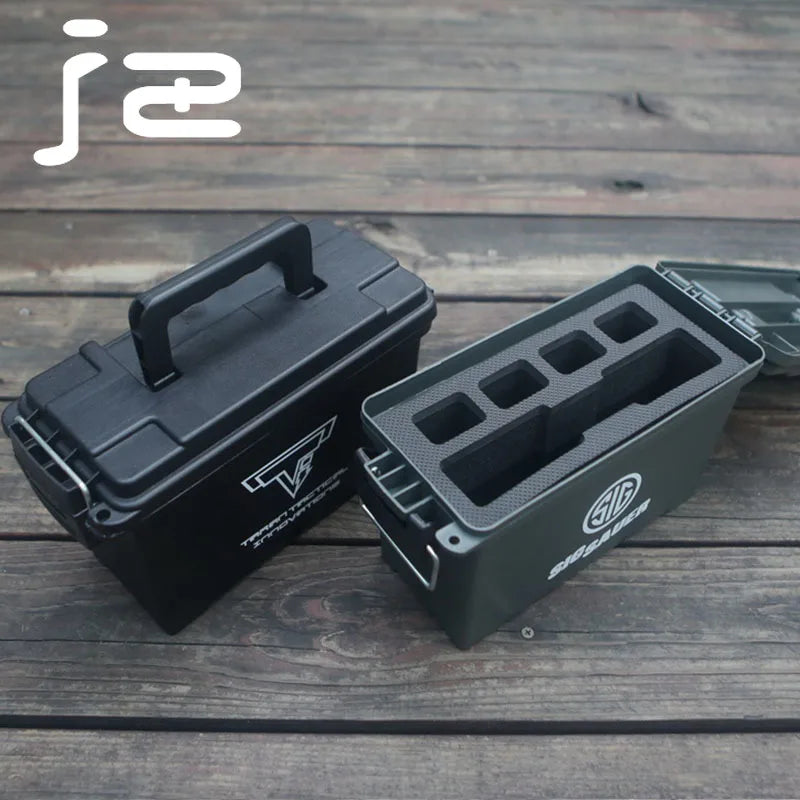 Tactical Waterproof Tool Case Plastic Lightweight High Strength Military Storage Ammo Box Impact Resistant Suitcase with Sponge