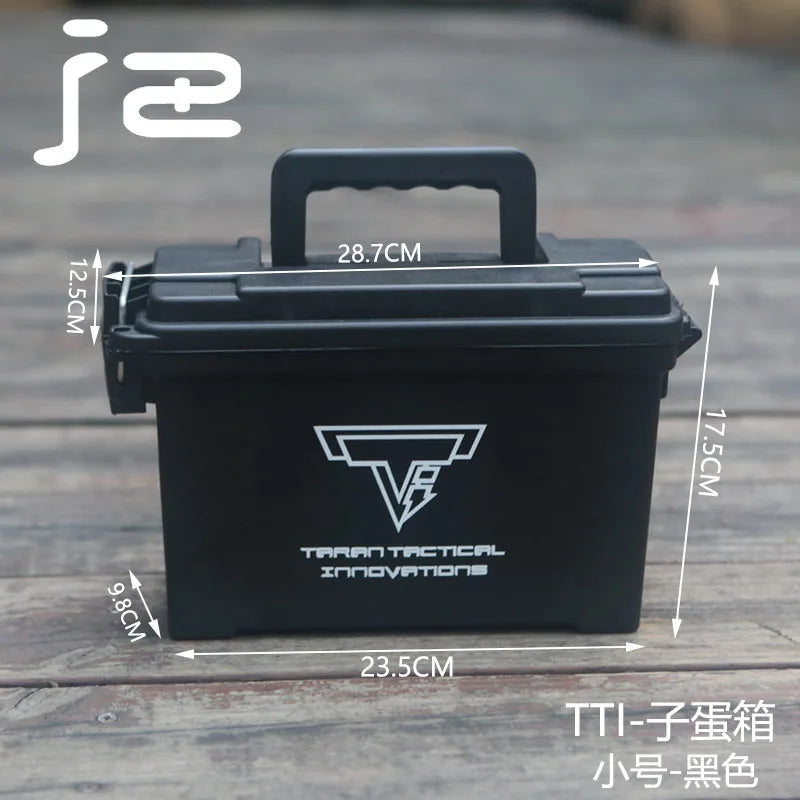 Tactical Waterproof Tool Case Plastic Lightweight High Strength Military Storage Ammo Box Impact Resistant Suitcase with Sponge