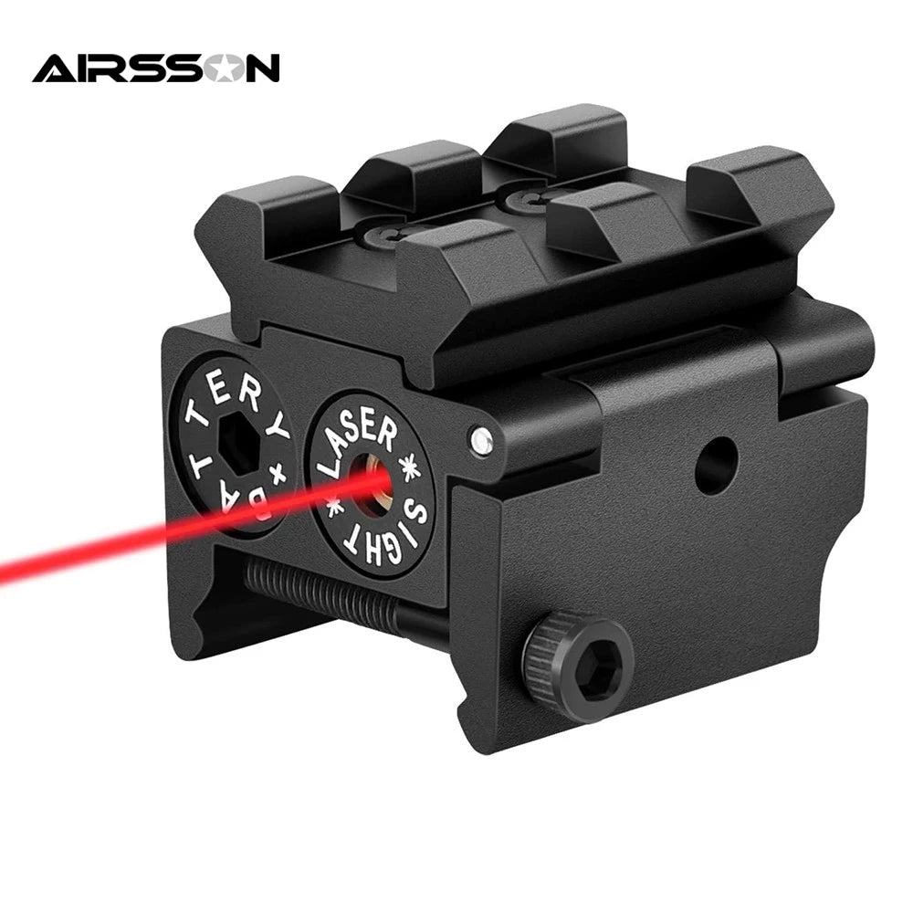 Tactical Mini Red Dot Laser Sight With Picatinny Weaver Rail Mount For Pistol Handgun Gun Rifle Laser Pointer Hunting Accessory