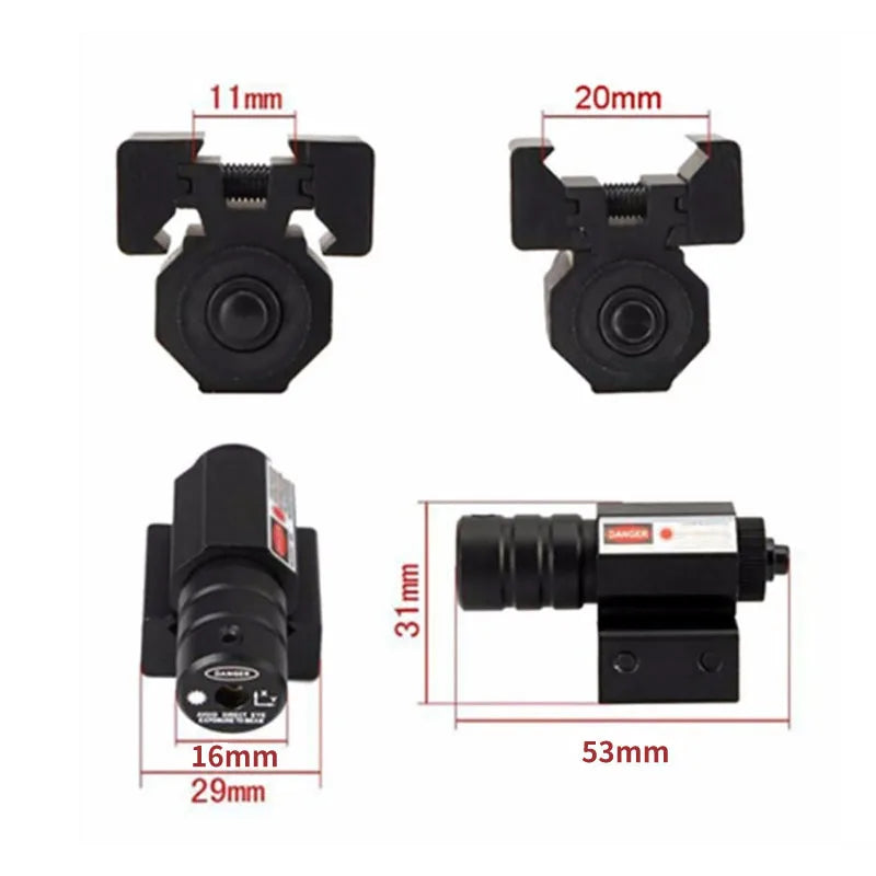 Rifle Red Dot Laser Scope 11mm20mm Powerful Mini Airsoft Mipicatinny Mount Kit For Gun Rifle Pistol Shooting Hunting Accessories