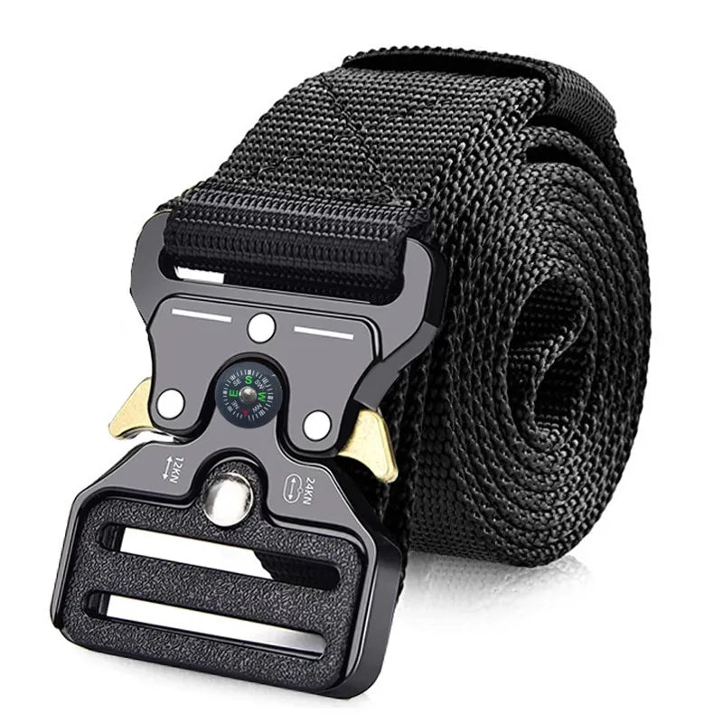 Genuine Tactical Belt Quick Release Outdoor Military Belt Soft Real Nylon Sports Accessories Men And Women Black Belt Plus Size