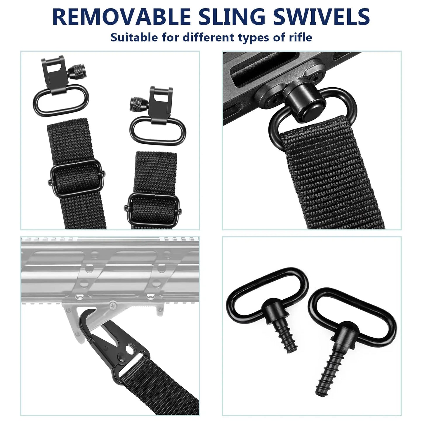 CVLIFE Gun Rifle 2-point Sling Gun Rifle Sling Swivels Padding Adjustable Strap For slinging Hunting shotgun Accessories