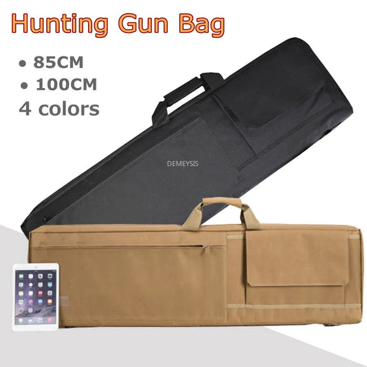 85 CM / 100 CM Tactical Rifle Bags Outdoor Shooting Hunting Sniper Gun Carry Case Military Padded Gun Protection Shoulder Bag