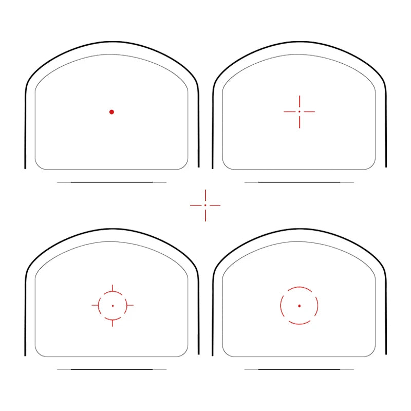 March1X22X33 Reflex Red Dot 11/20mm 4 Reticle Rail Riflescope Hunting Optics Holographic Red Dot Sight Tactical Scope