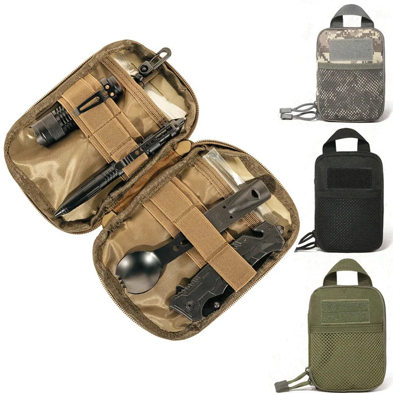 600D Nylon Tactical Bag Outdoor Molle Military Waist Fanny Pack Phone Pouch Belt Waist Bag EDC Gear Hunting Bag Gadget Purses